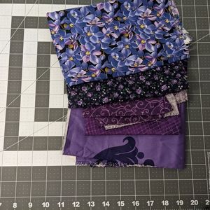 Purple quilting fabric bundle